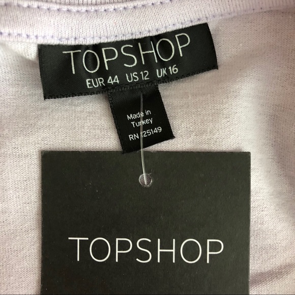 NWT Topshop LA Rainbow Knotted Hem Tee - Picture 8 of 8